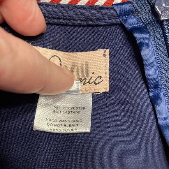 Iconic Sailor Dress 4XL Vintage Style Navy Red/Wh - Picture 8 of 10